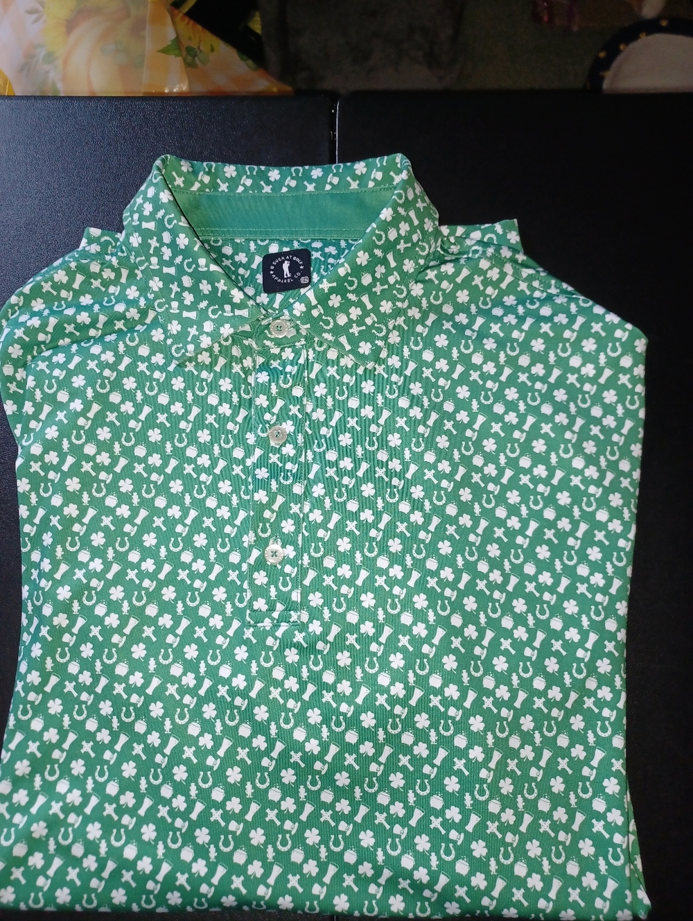 U Suck At Golf Brand Polo Shirt Big Mans Size 2XL Green 2X Pristine Condition